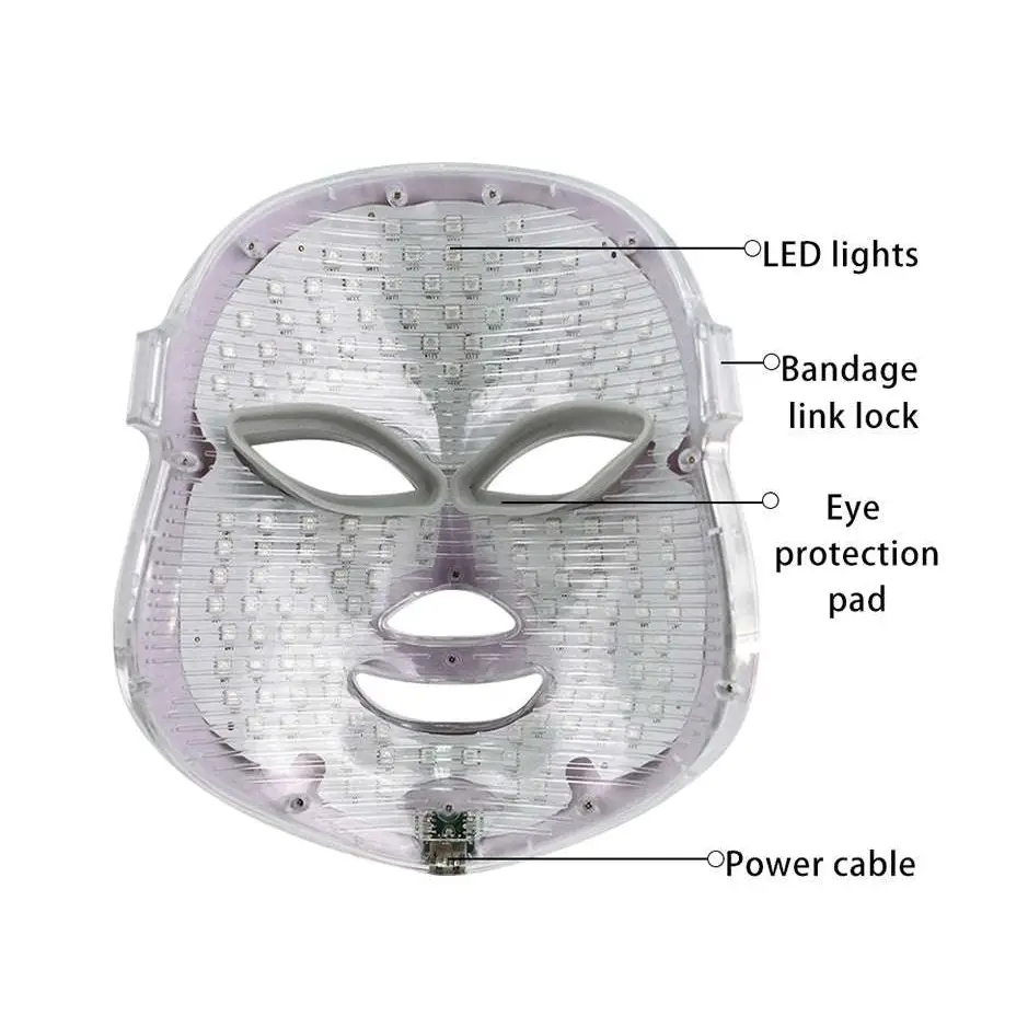 Purple LED Mask Skin Care Facial Beauty Device